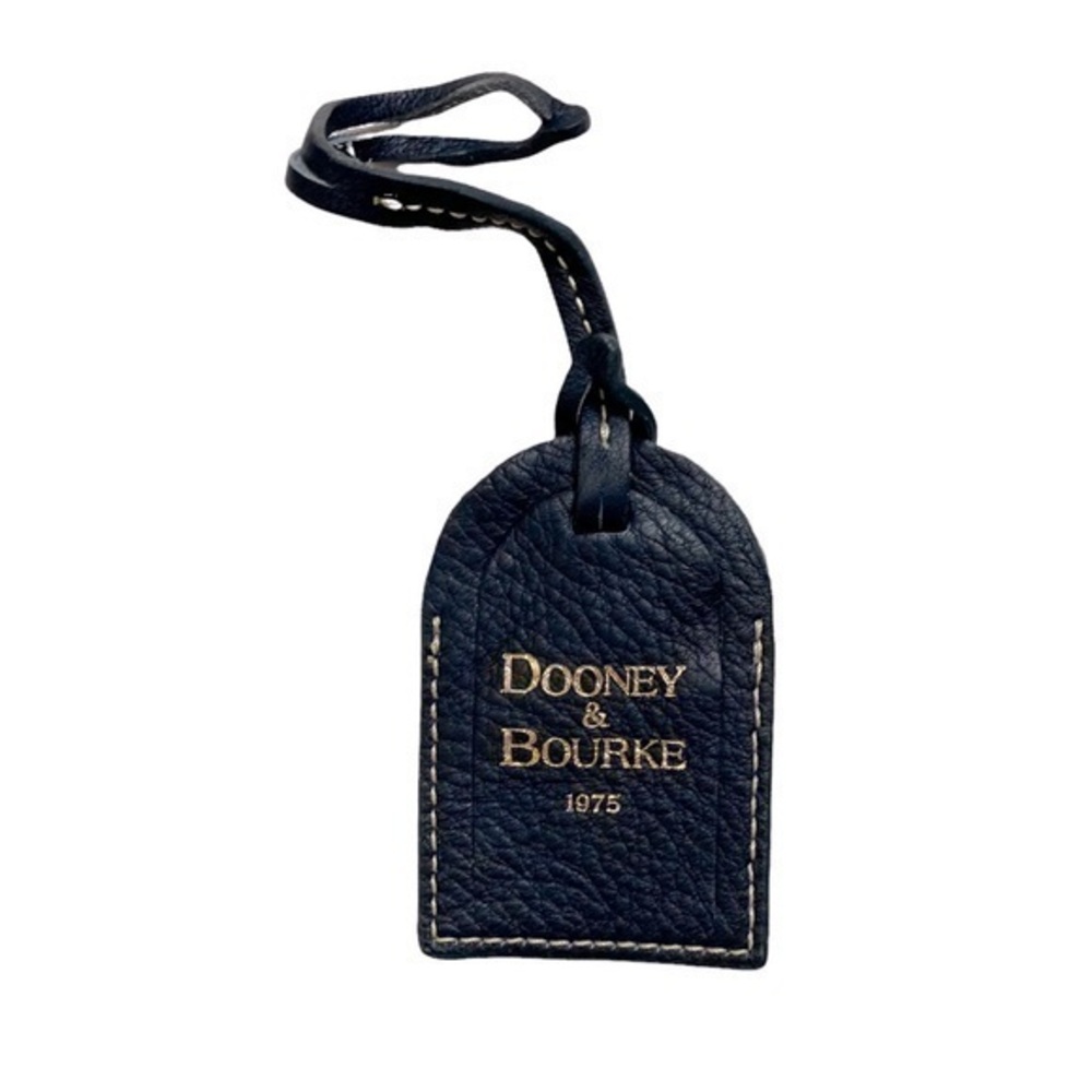 Dooney and Bourke blue leather luggage tag
